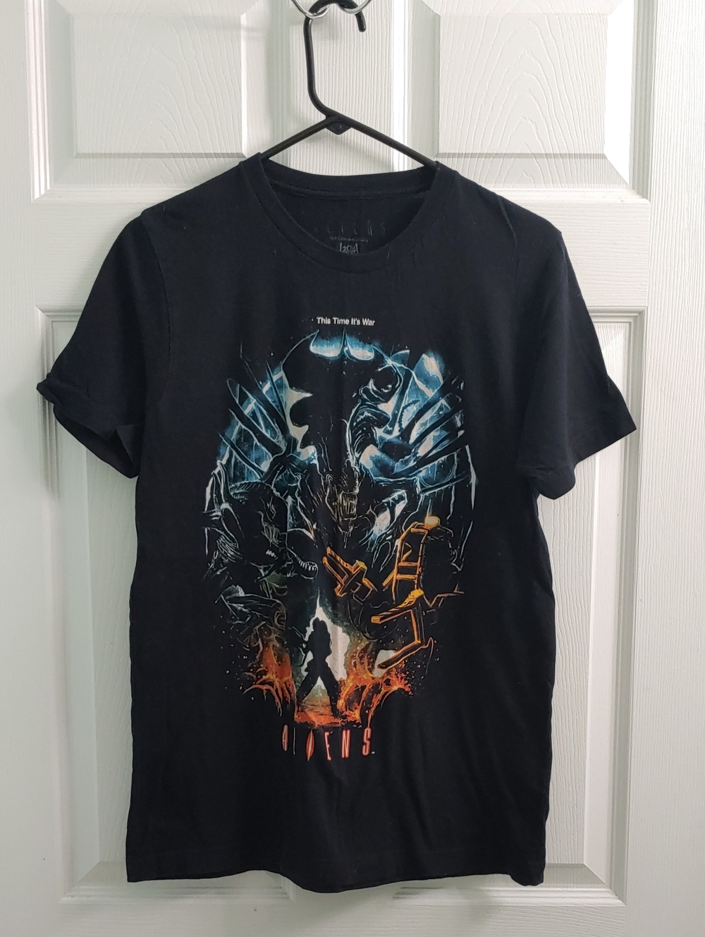 Cavity Colors Aliens T Shirt Unisex M Original Artwork Limited Ed.  Black Tee